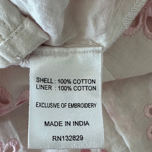 NWT Revolve Lovers + Friends Hugh Mini‎ Skirt in Pink and White India Made Large - Picture 5 of 8